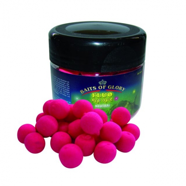 Baits of Glory - Fluo Pop Ups, Pink - NEUTRAL, 100g, 16mm